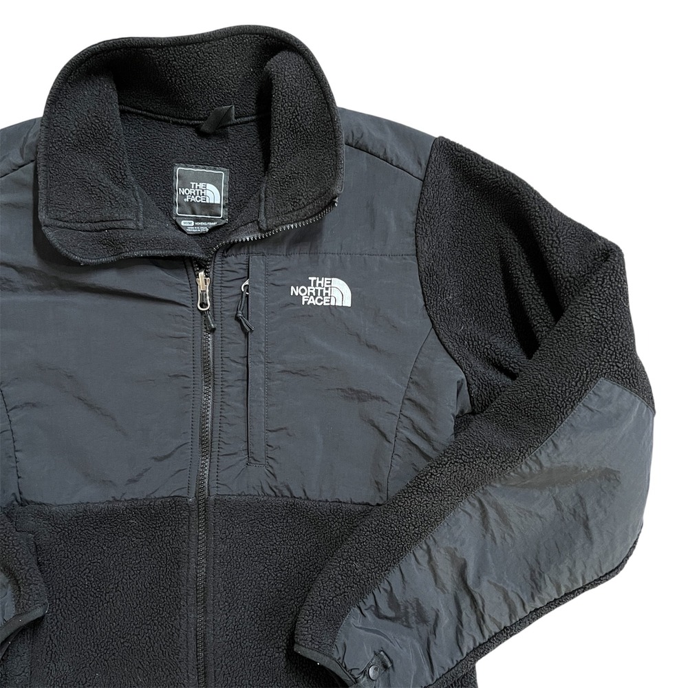 The North Face Denali Fleece Jacket Womens M Black Full Zip Soft Recycled